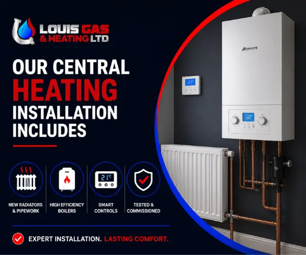 Central Heating Installation Includes